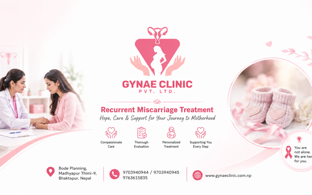 Recurrent miscarriage consultation and pregnancy planning at Gynae Clinic Bhaktapur