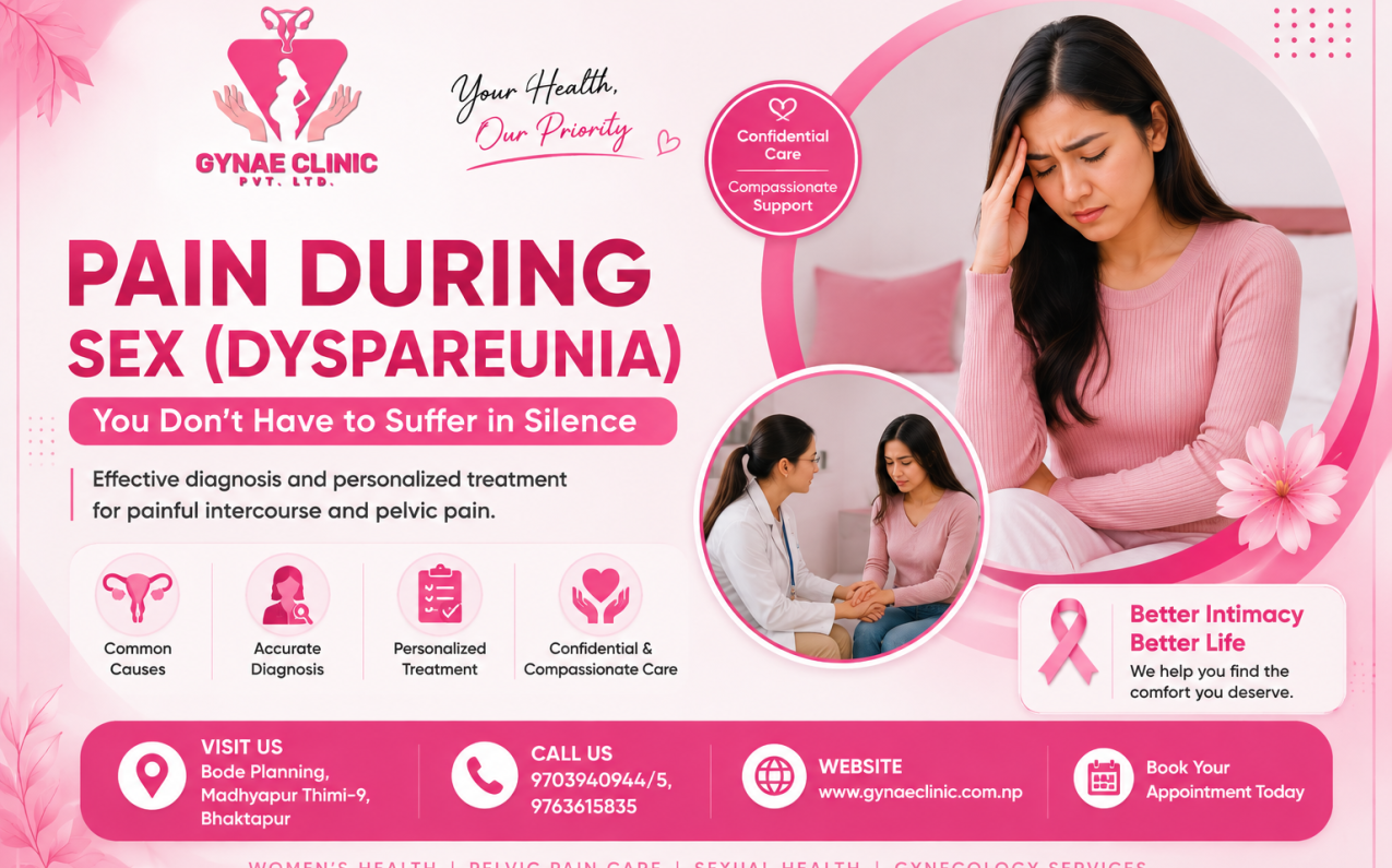 Confidential consultation for painful intercourse at Gynae Clinic in Bhaktapur
