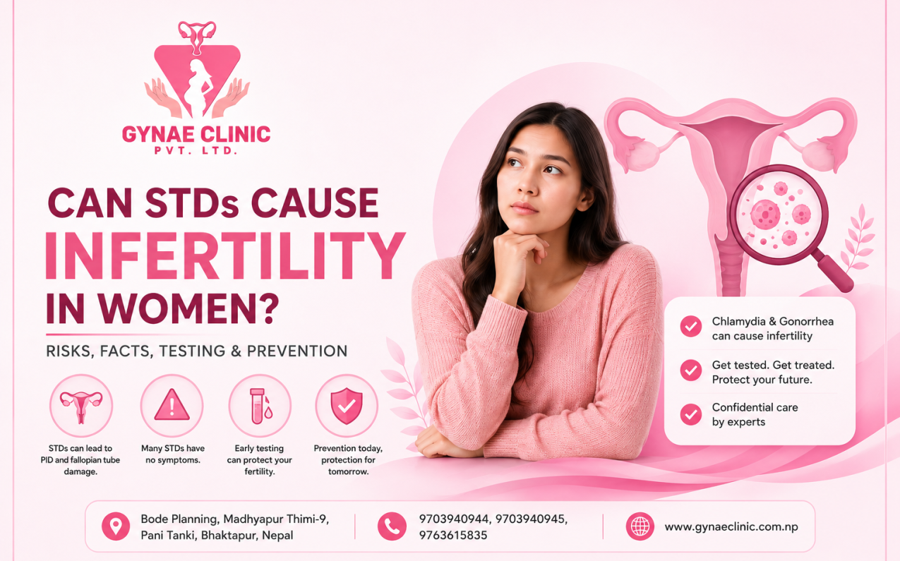 an STDs cause infertility in women? Chlamydia, gonorrhea and fertility awareness at Gynae Clinic Bhaktapur