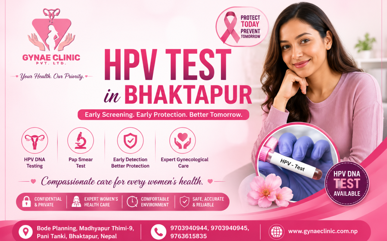 HPV test in Bhaktapur and cervical cancer screening at Gynae Clinic