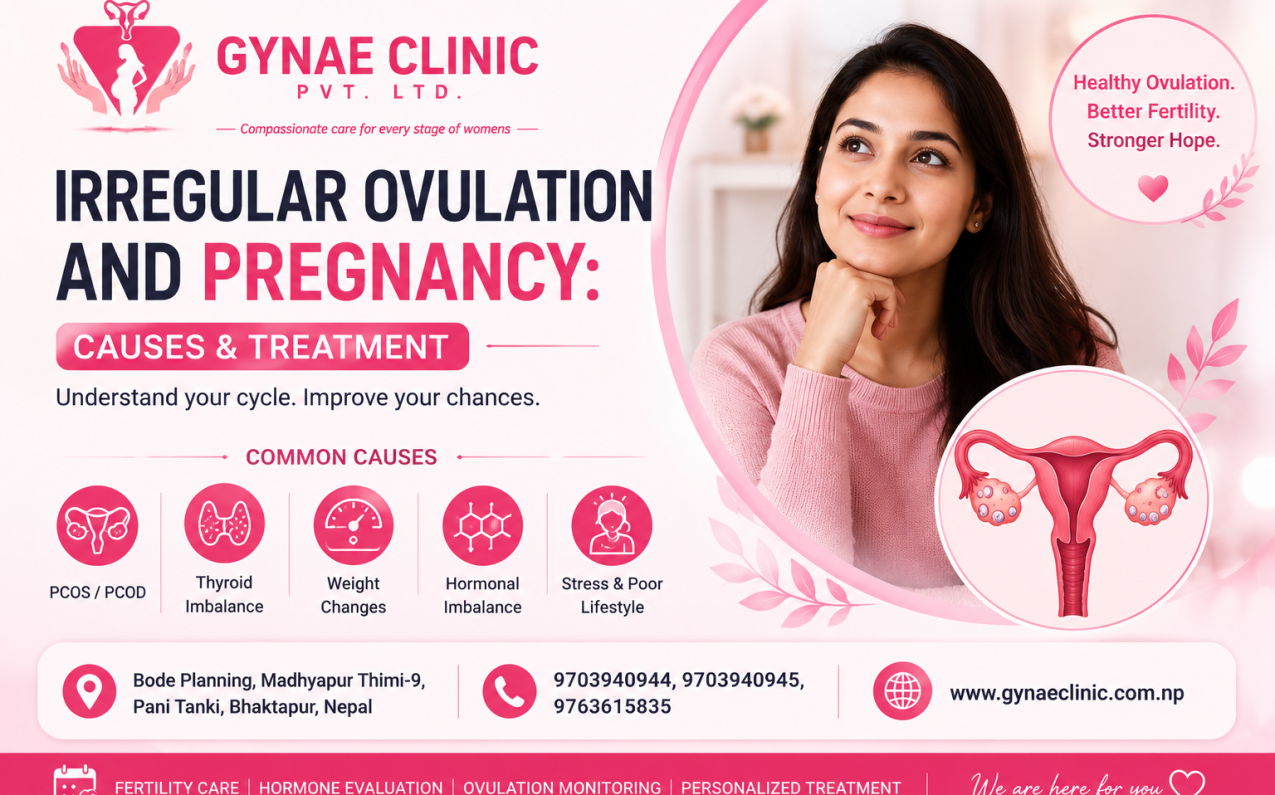 Irregular ovulation and pregnancy causes and treatment in Bhaktapur