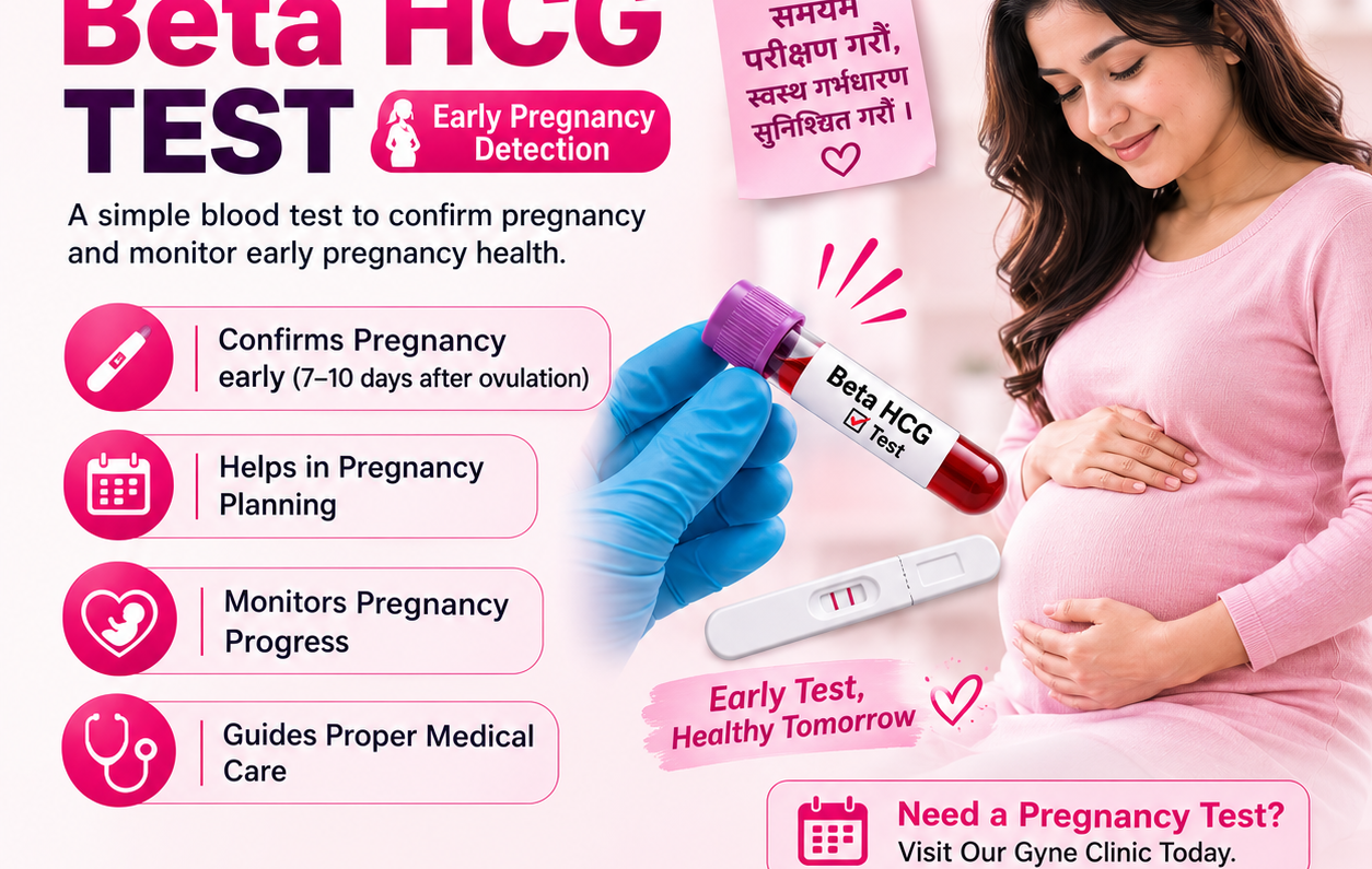 Beta hCG test and pregnancy blood testing in Bhaktapur at Gynae Clinic Pvt. Ltd.