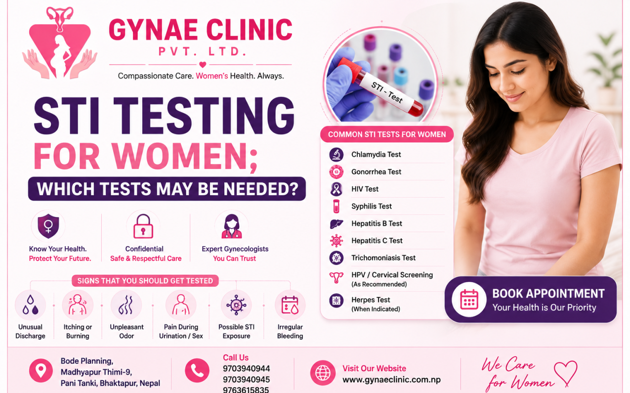 STI testing for women which tests may be needed